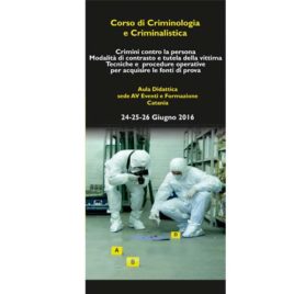 Corso di criminologia e criminalistica