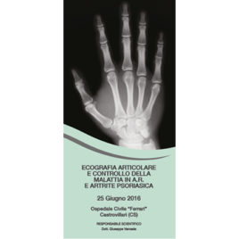 Ecografia Articolare e controllo della malattia in A.R. E Artrite Psoriasica <br>25 Giugno 2016