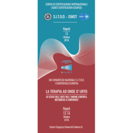 XIII CONGRESSO NAZIONALE S.I.T.O.D. – I CONFERENZA EUROPEA <br>12/13/14 Ottobre 2016