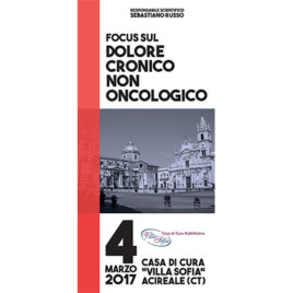 Focus sul dolore cronico non oncologico <br>4 Marzo 2017