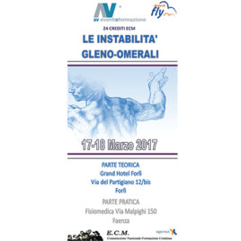 Le instabilità gleno-omerali <br>17-18 Marzo 2017