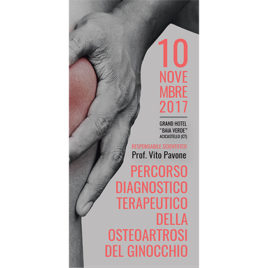 Percorso diagnostico terapeutico della Osteoartrosi del ginocchio <br>10 Novembre 2017