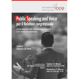 Public Speaking and Voice per il relatore congressuale <br>10-11 Marzo 2018