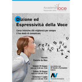Dizione ed Espressività della Voce <br>29/30 Giugno – 1 Luglio 2018