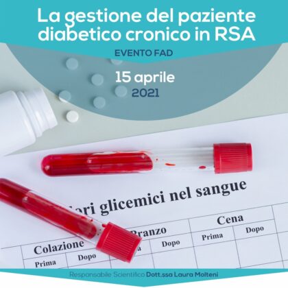 La gestione del paziente diabetico cronico in RSA