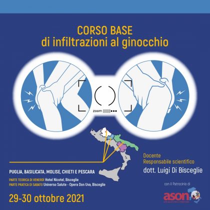 Corso base di infiltrazioni al ginocchio